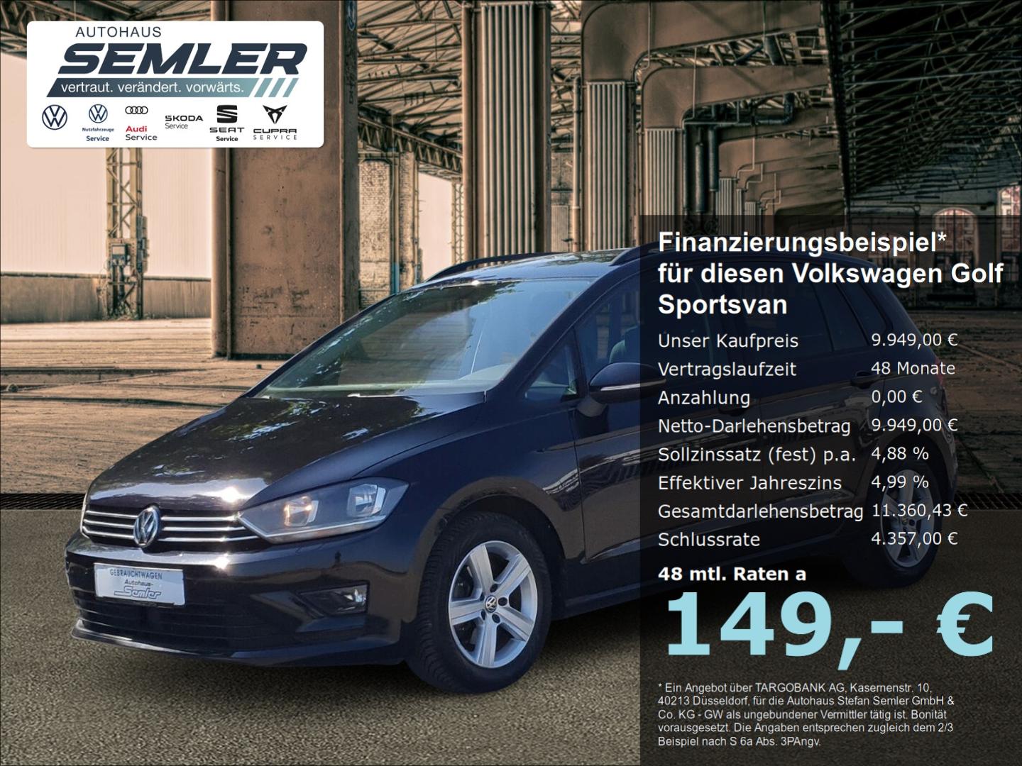 Volkswagen Golf Sportsvan VII Comfortline 1.6 TDI GRA SHZ