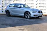 BMW 118 i Sport-Line|MFL|PDC|Temp|NAV|SHZ|Memory|EU6 - silberne BMW 118