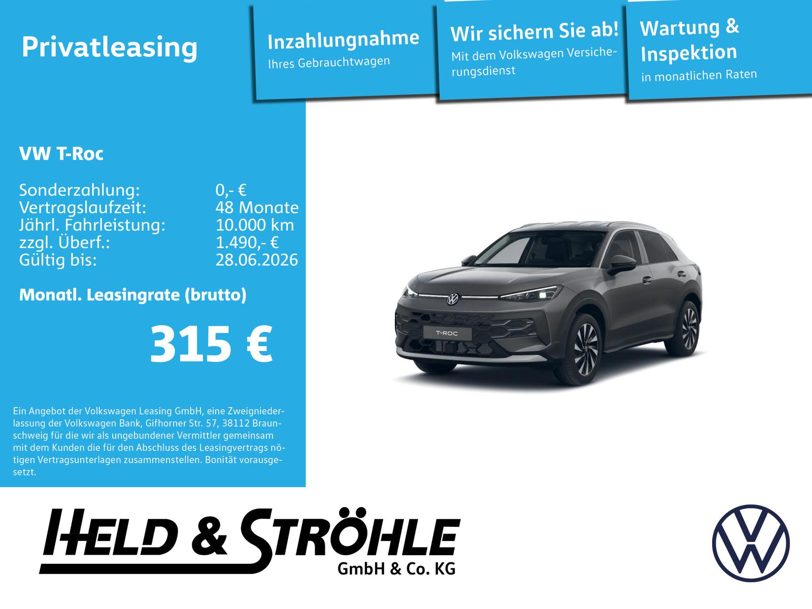 Volkswagen T-Roc Style eTSI DSG AHK Keyless Ganzjahresreife