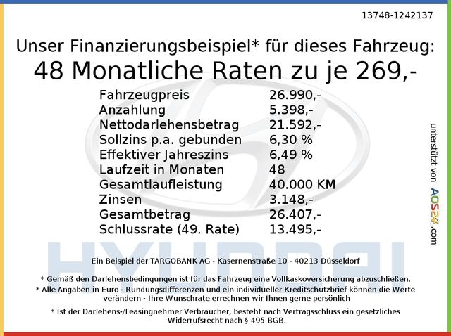 Hyundai Inster EV MY25 42 kWh 97 PS 2WD TREND Effizi