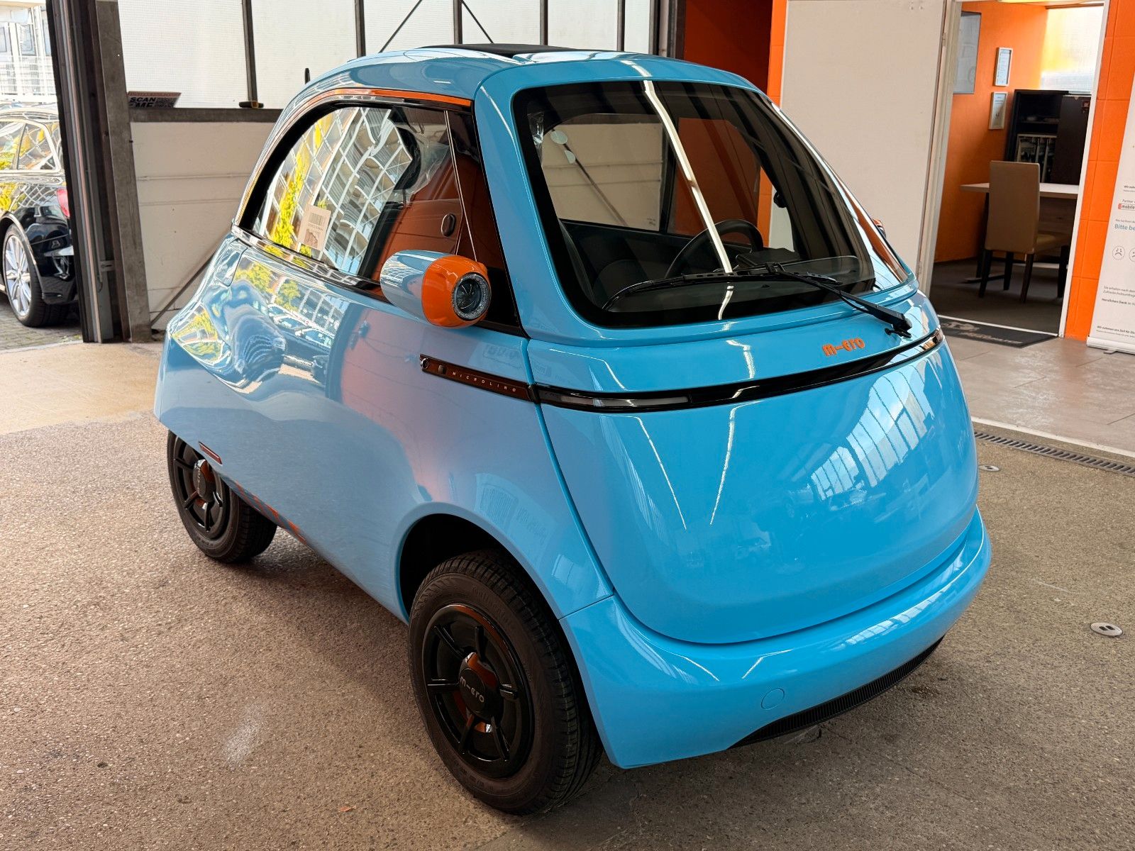 Microlino L6e Lite Venice Blue Sonnendach Fahren ab 15 J. imagem 3