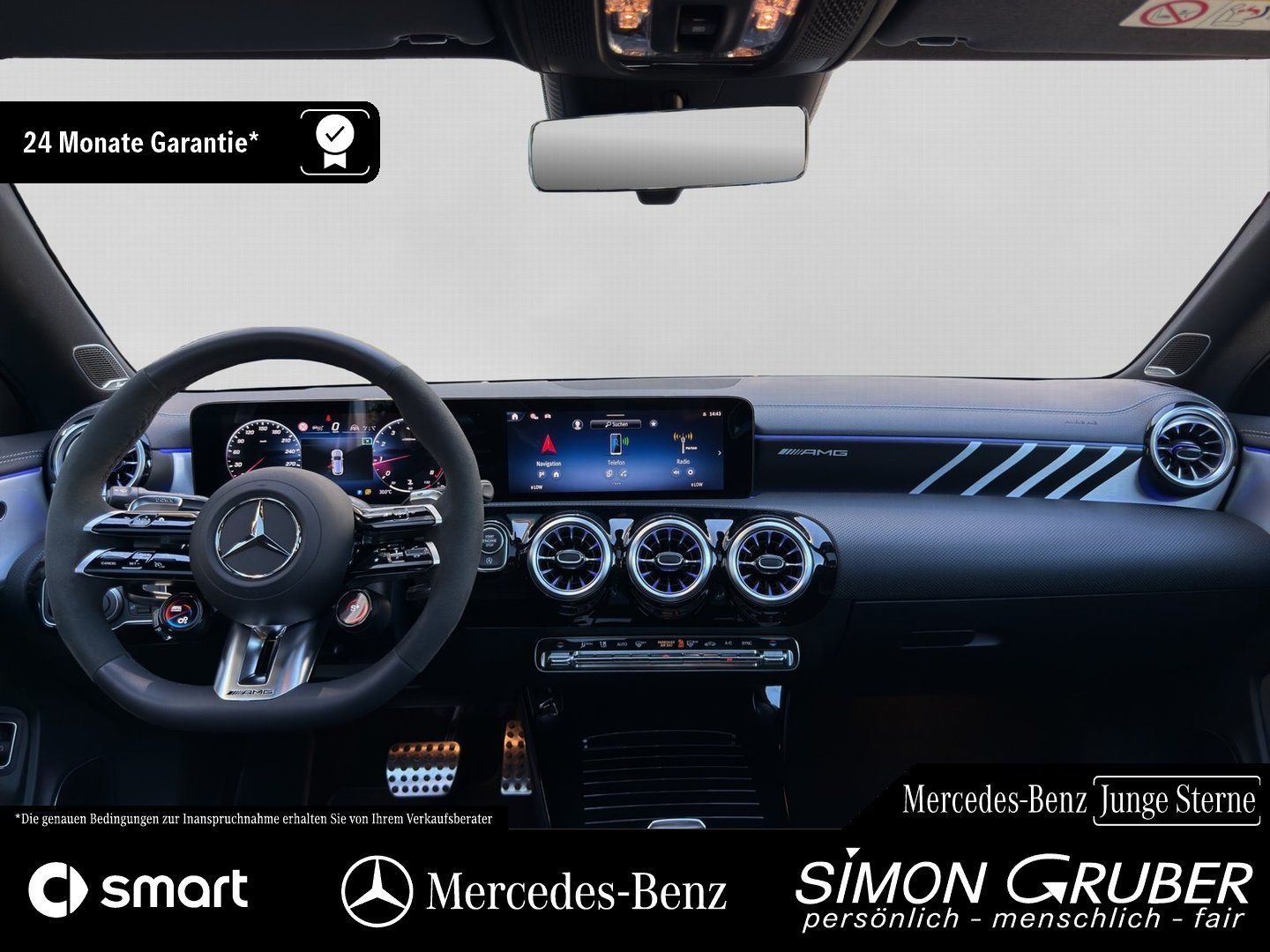 Fahrzeugabbildung Mercedes-Benz CLA 45 S 4M+ SB AMG Perfo Leder Aero Driver HUD