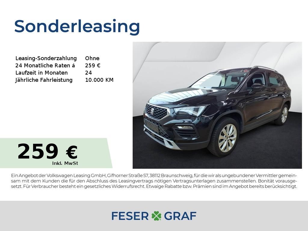 Ateca 1.5 TSI Style DSG AHK Navi RüKa Sitzh. 17"
