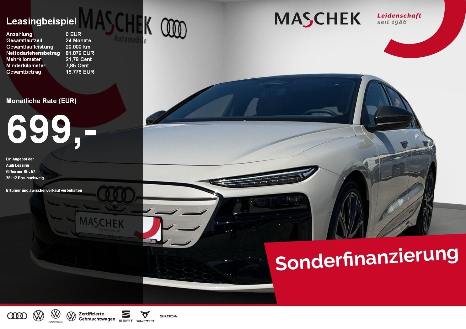 Audi S6 e-tron Avant UPE125 AHK Pano Sitzlüft Matrix
