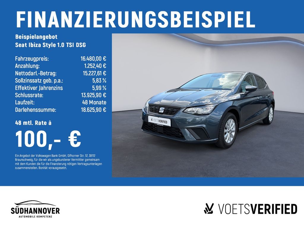 Ibiza Style 1.0 TSI DSG RearView+LED+FullLink