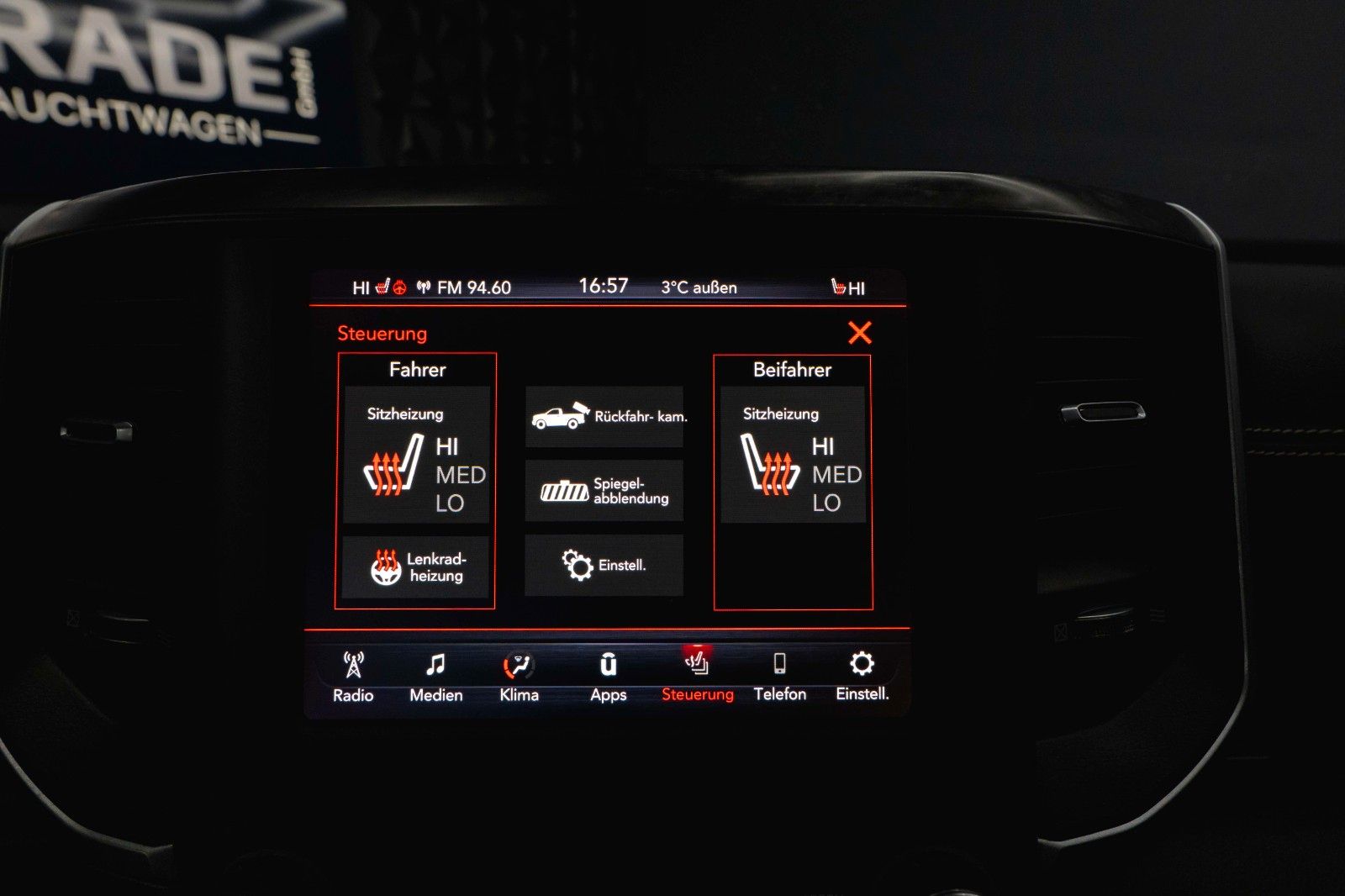 Fahrzeugabbildung Dodge RAM 5.7 V8 HEMI 4x4 OFFROAD Night-Paket *GEN 5*