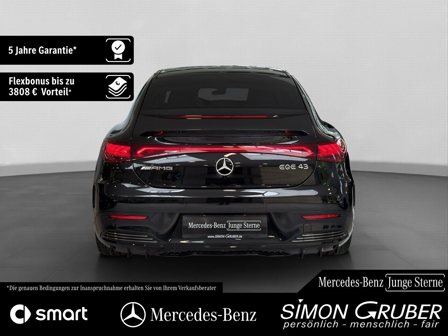 Fahrzeugabbildung Mercedes-Benz EQE 43 4M AMG Massage Sitzklima Pano AHK Mod 25