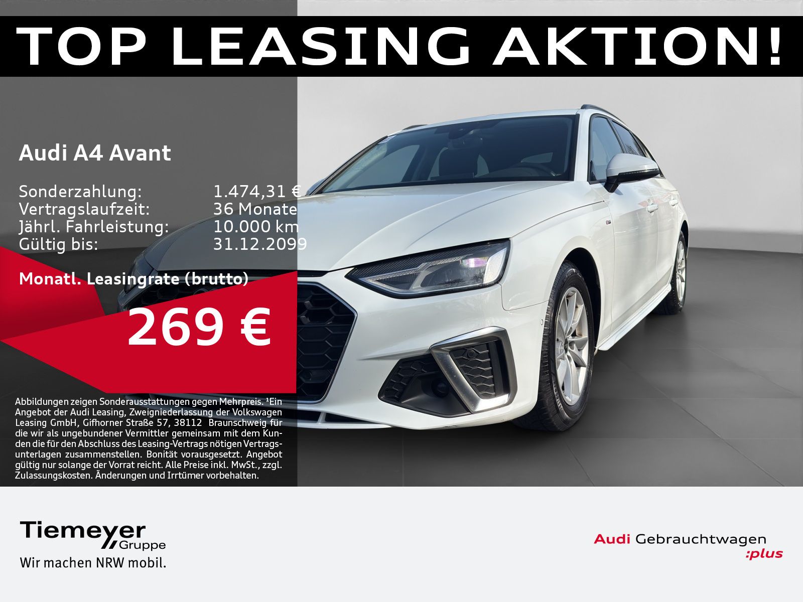 Audi A4 Avant 35 TDI S LINE AHK PANO NAVI+ 360°