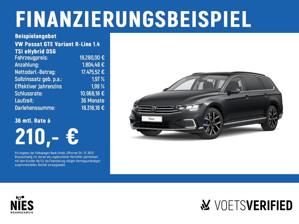 Volkswagen Passat GTE Variant R-Line 1.4 TSI eHybrid DSG