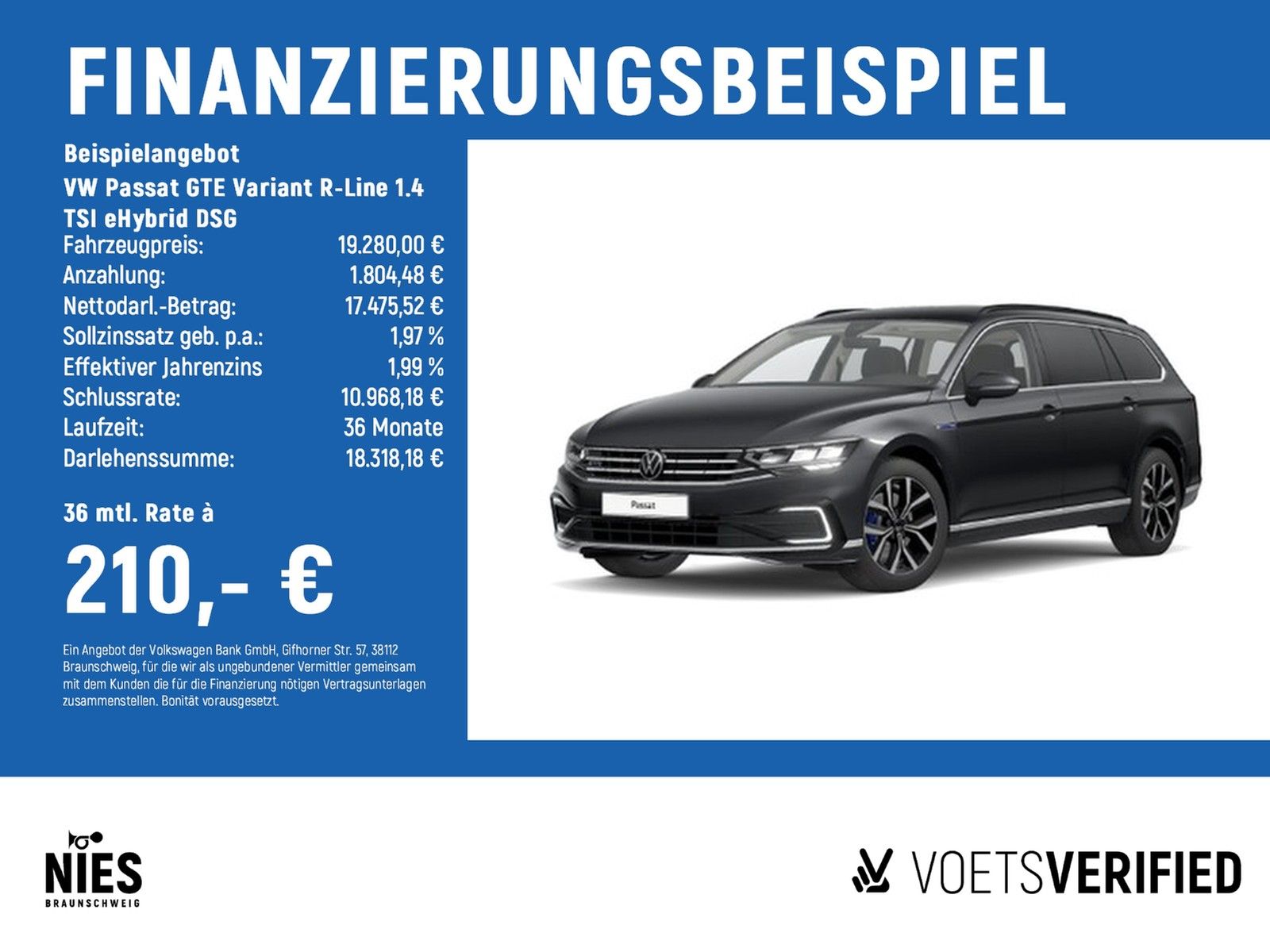 Volkswagen Passat GTE Variant R-Line 1.4 TSI eHybrid DSG