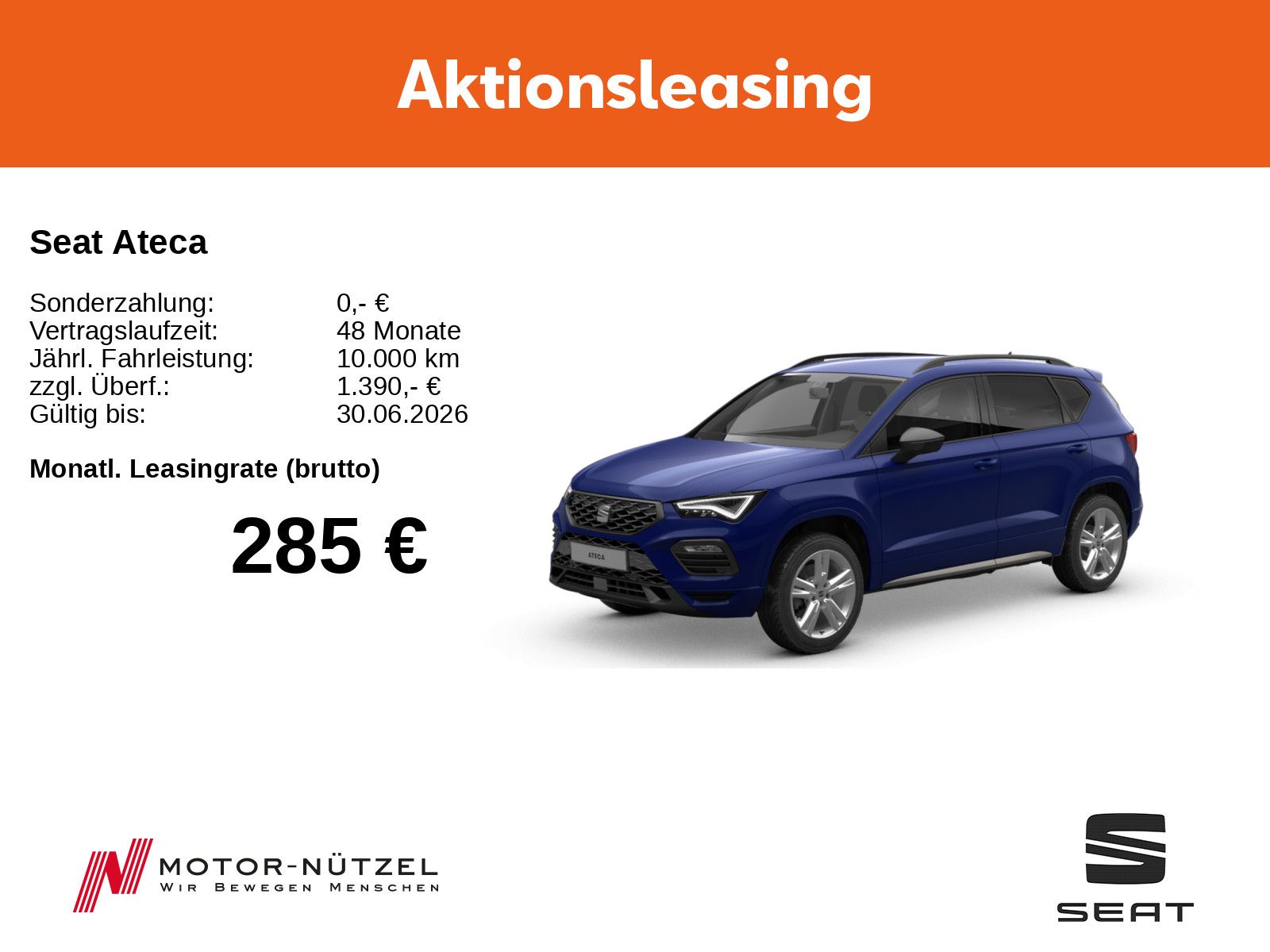 Seat Ateca 1.5 TSI ACT FR 7-Gang DSG