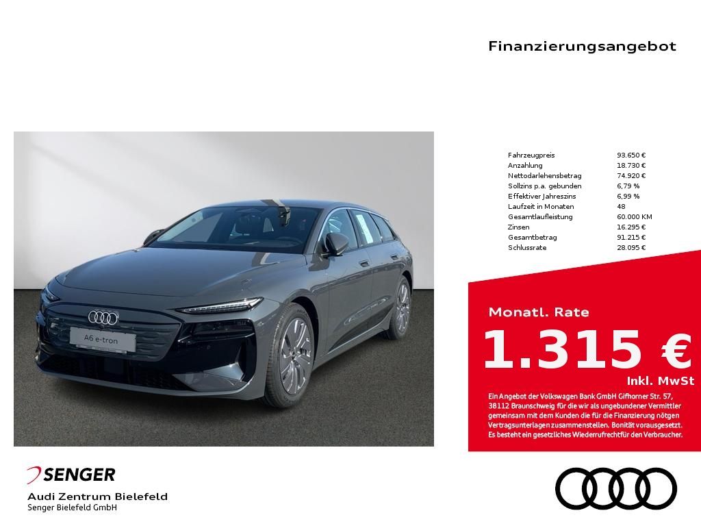 Audi A6 e-tron Avant performance Lade-P. Matrix Navi