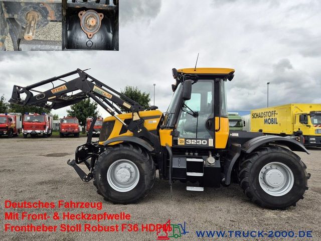 JCB Fastrac HMV 3230 2 Zapfwellen + Frontheber Stoll