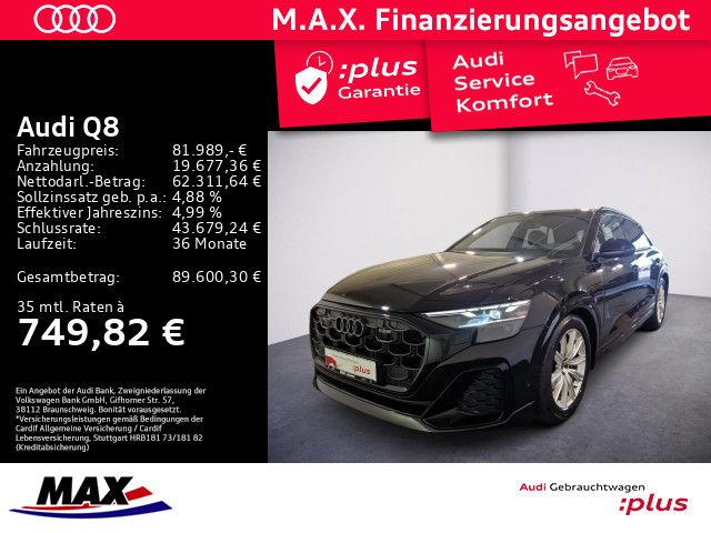 Q8 50 TDI QUATT S LINE MATRIX+LUFT+PANO+AHK+HUD+