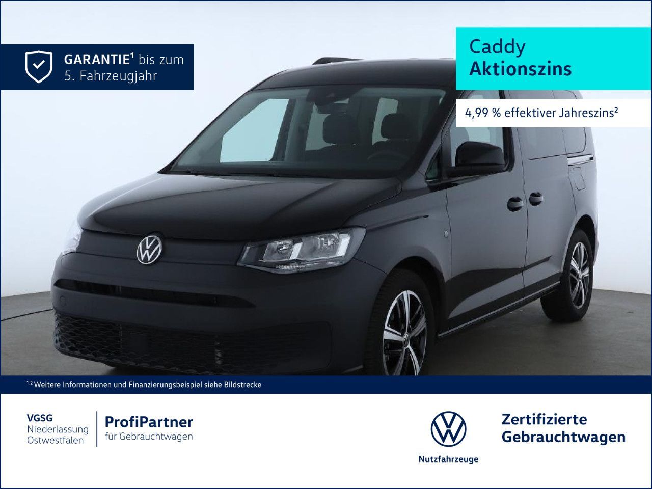 Volkswagen Caddy Vorb.AHK Sitzhzg. LaneAssist Kamera Klima