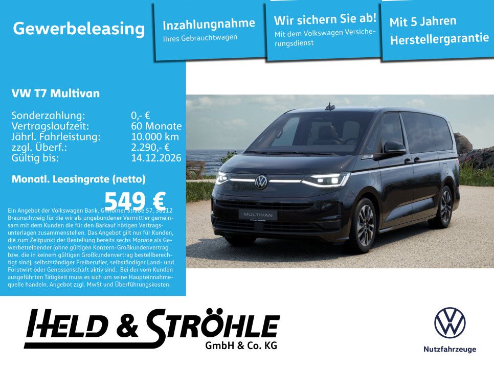 Volkswagen Multivan Style eHybrid 4MOTION langer Überhang