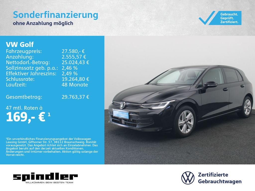 Golf VIII Life 1.5 eTSI DSG / Navi, Standh, LED