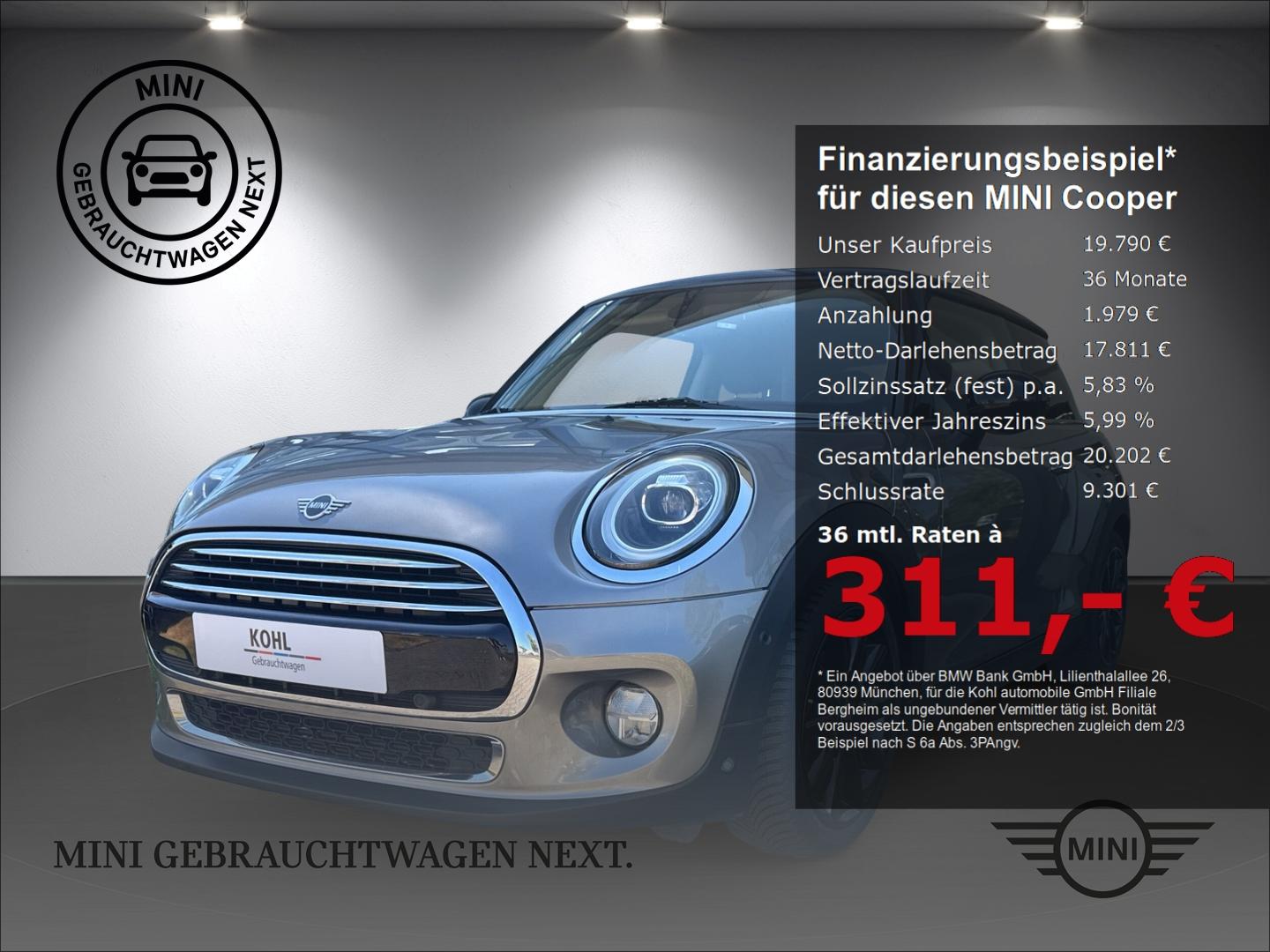 MINI Cooper Essential Trim Rückfahrkamera Navigation