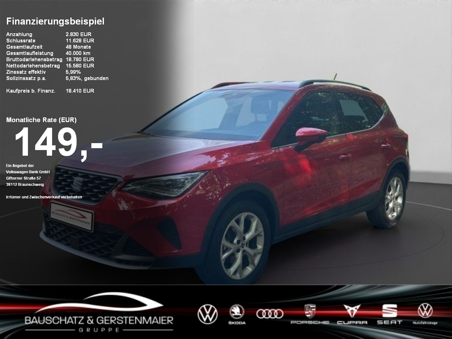 SEAT Arona 1.0 TSI FR *LED*RFK*NAVI*SZH*PRIVICY*GRA*