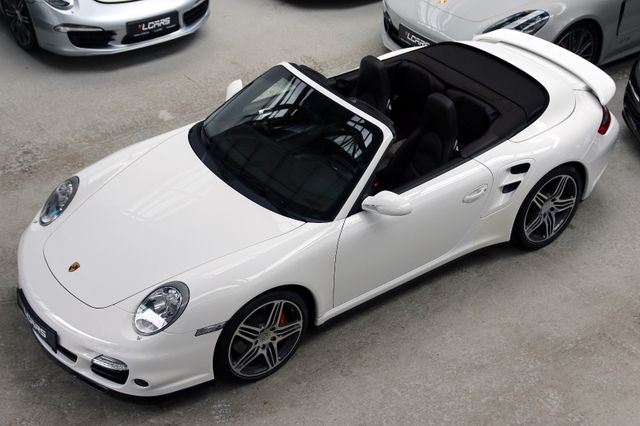 Porsche 997 Turbo Cabrio Tiptronic Volleder Cocoa 1.Hand