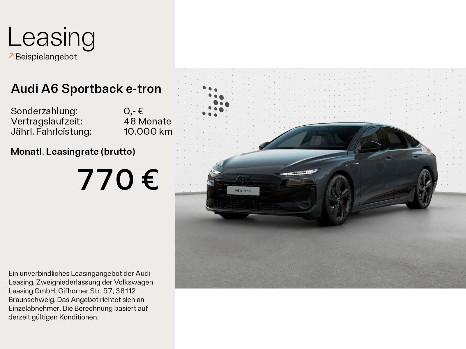 Audi A6 Sportback e-tron perf. S line - Modell 2026