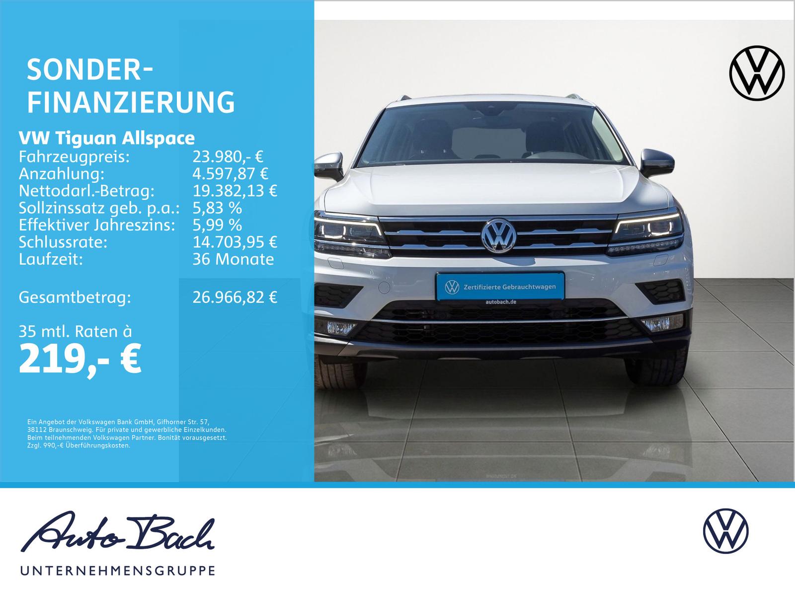 Volkswagen Tiguan Allspace Highline 1.5TSI DSG LED ACC EPH, миниатюра 2