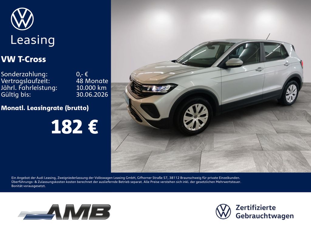 T-Cross 1.0 TSI LED/digi.C/Sitzhzg/bis08.2030Gar