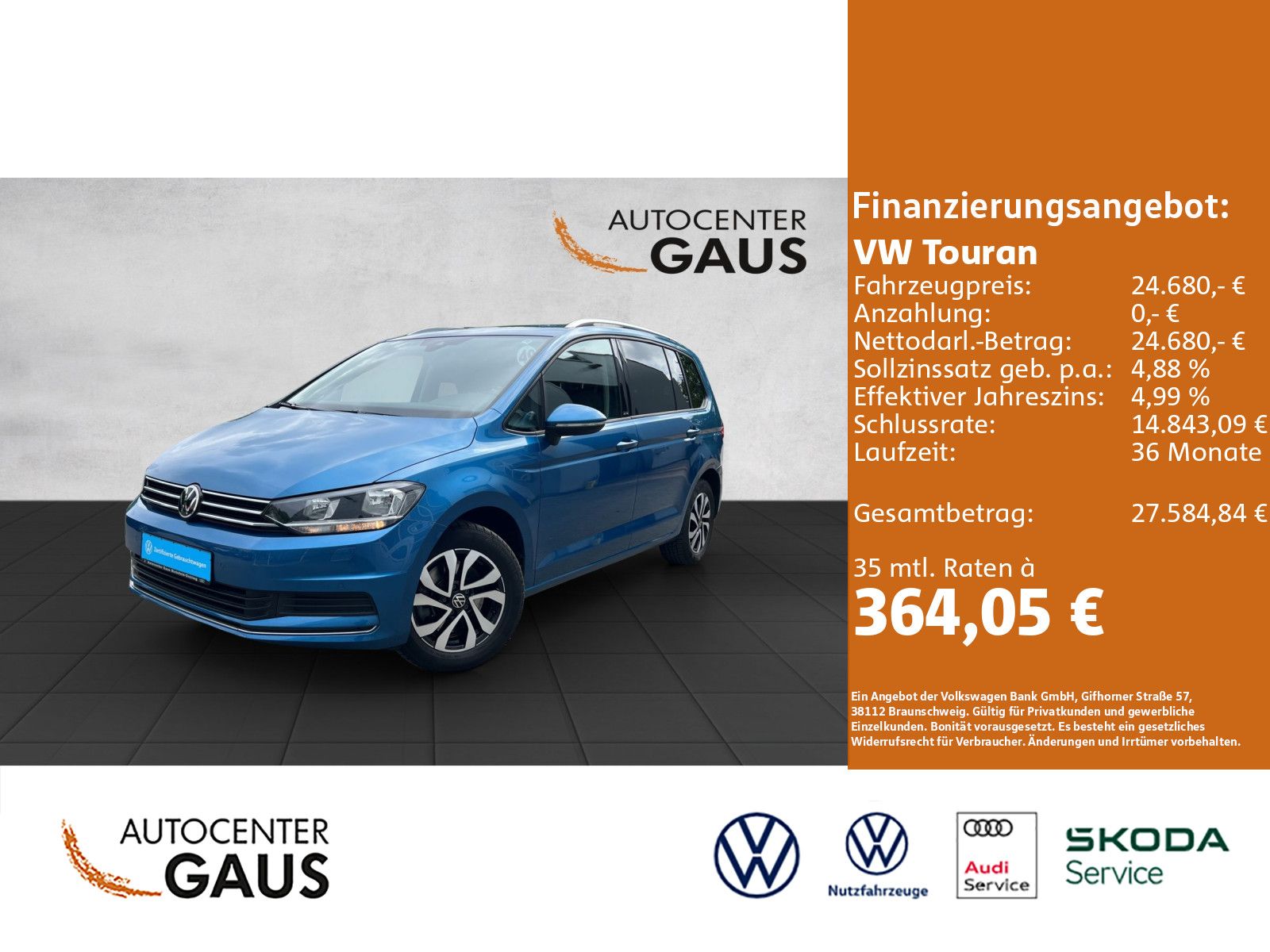 Touran Active 1.5 TSI DSG Navi*ACC*7-Sitzer
