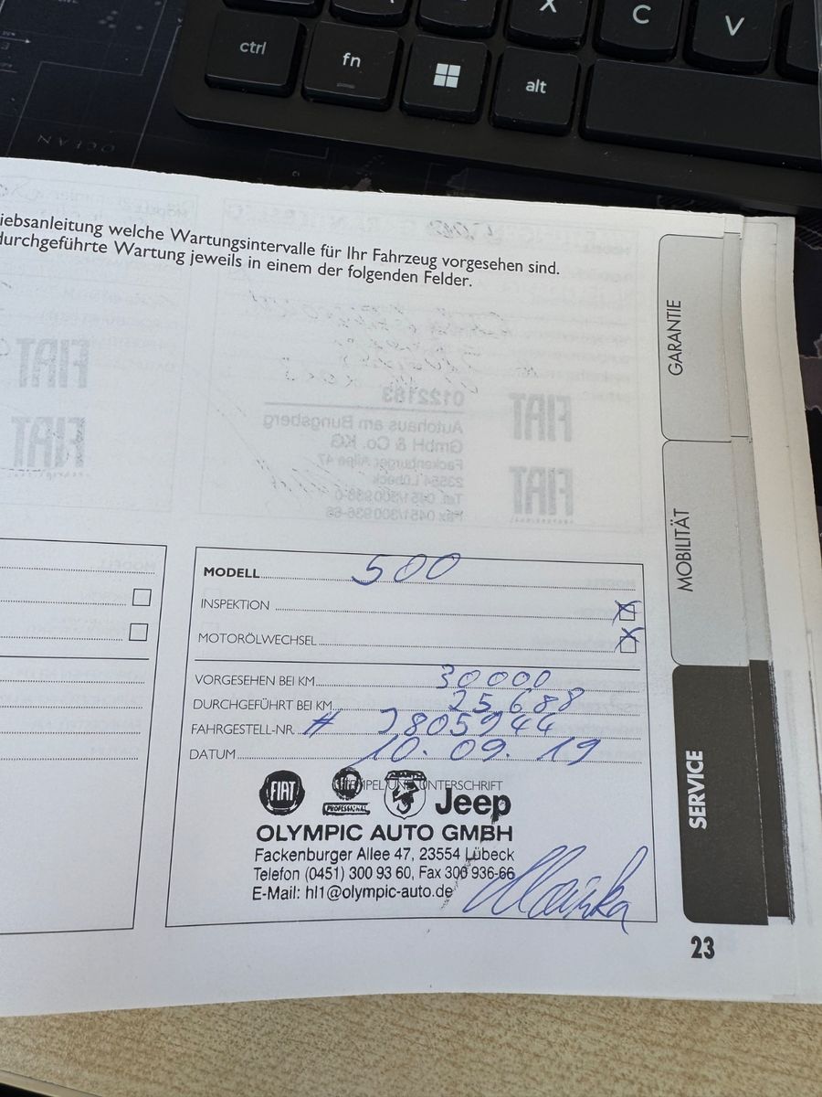 500C *Sitzheizung*Klima*Elkt.Fenster*1-Hand*