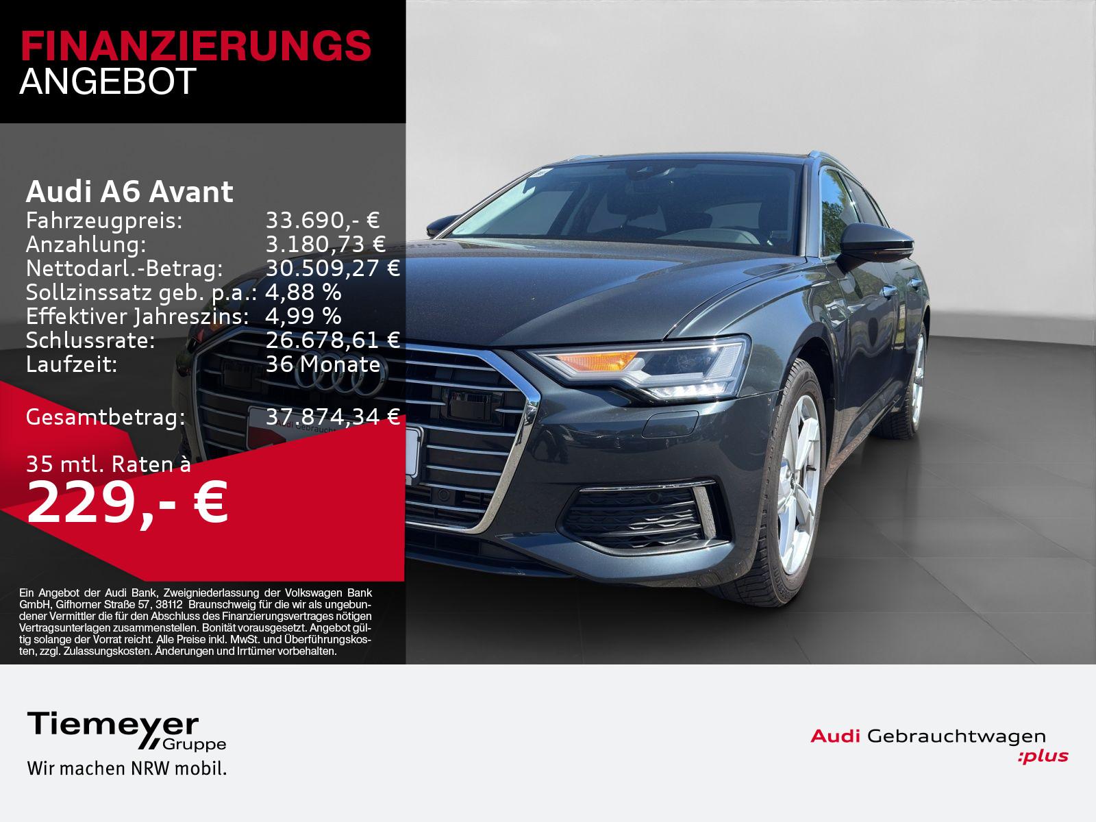 Audi A6 Avant 45 TFSI DESIGN LEDER KAMERA AHK LM19 ME