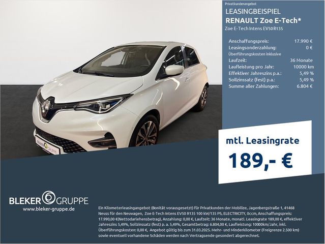 Renault ZOE E-Tech Intens EV50 R135