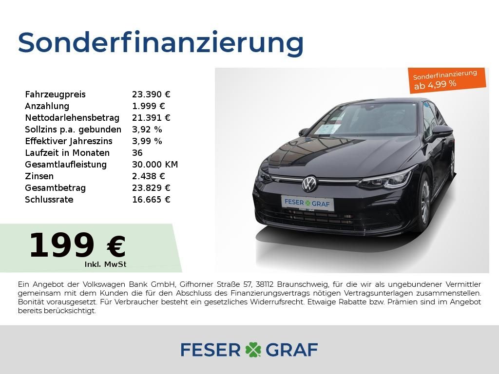 Volkswagen Golf R-Line 1.5 TSI RFK LED Navi ACC PDC SHZ 17"