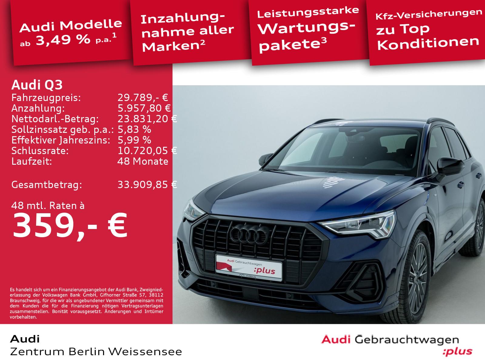 Audi Q3 35 TFSI S-TRO*S-LINE*LED*STHZG*RFK*NAVI*SONOS