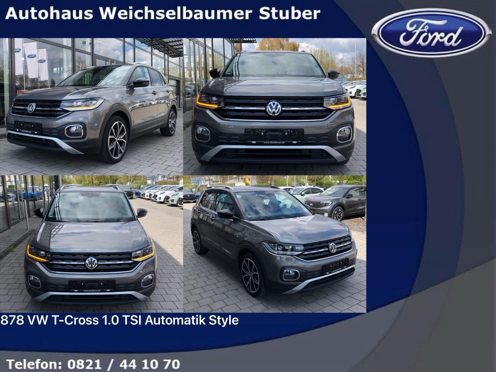 Volkswagen 878 T-Cross 1.0 TSI Automatik Style