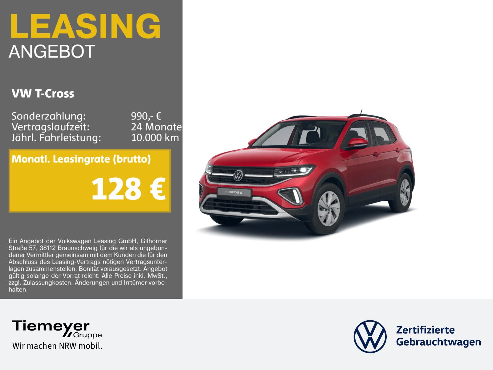 Volkswagen T-Cross 1.0 TSI LIFE MATRIX NAVI KAMERA