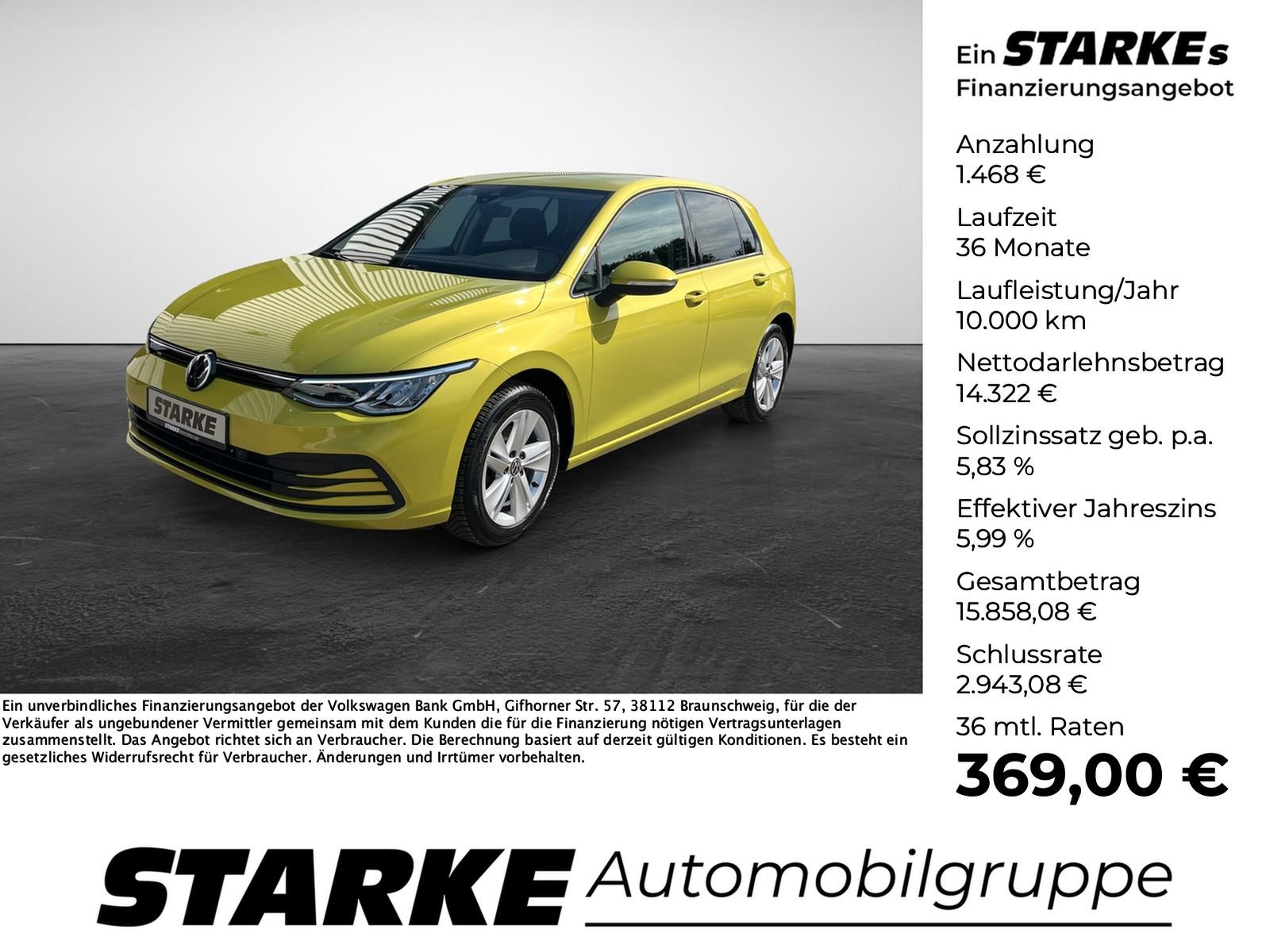Volkswagen Golf 8 1.5 TSI Life  Navi LED PDC LM Klima