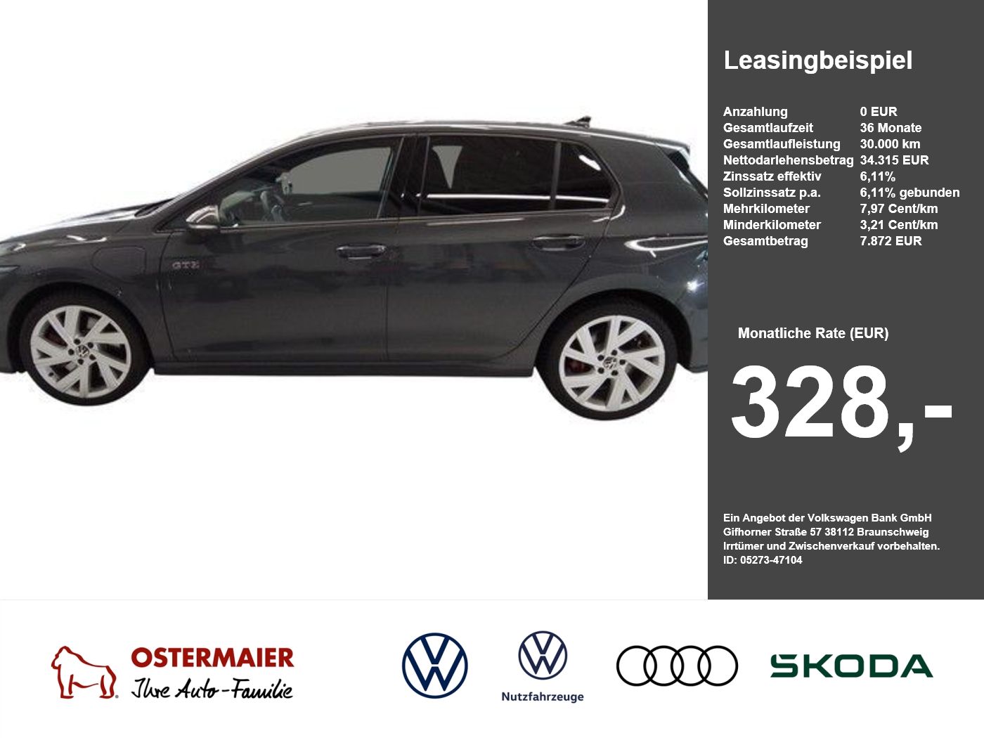 Volkswagen Golf VIII GTE 1.5eTSI 272PS DSG HYBRID ACC.5J-G.
