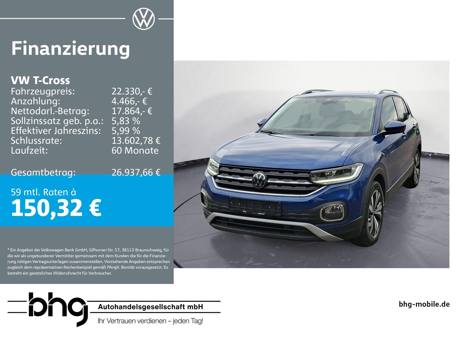Volkswagen T-Cross 1.0 TSI DSG Style