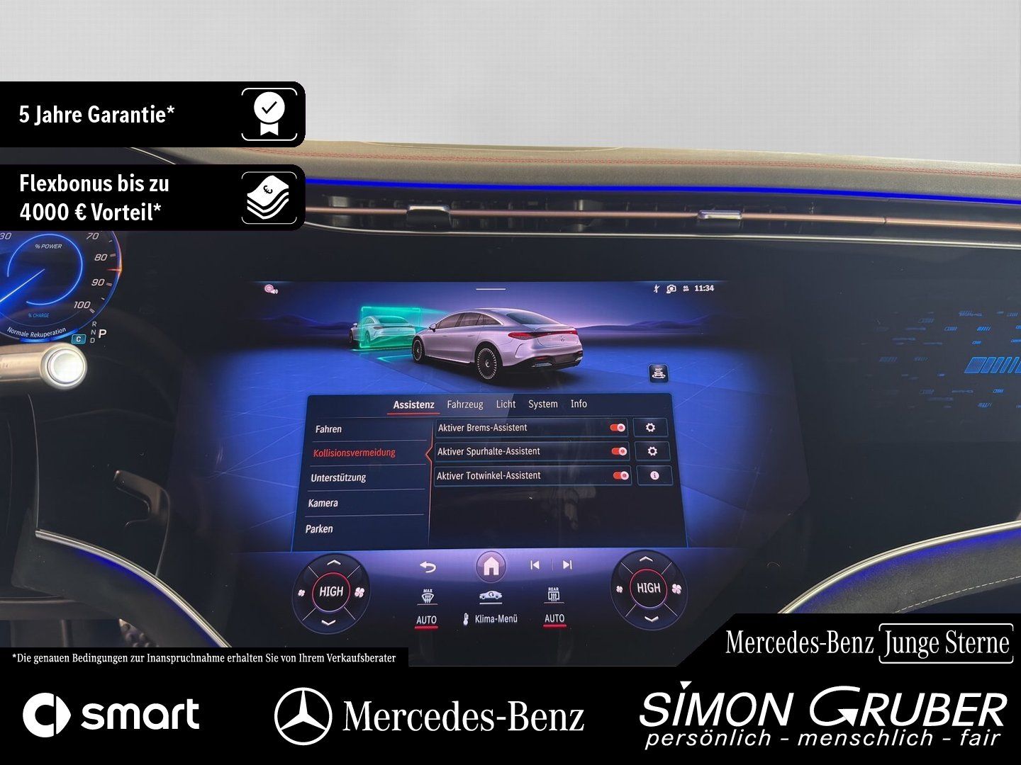 Fahrzeugabbildung Mercedes-Benz EQS 53 4M AMG 4*Massage/Sitzklima Mod 25 118kwh