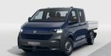 Volkswagen T7 Transporter DOKA Pritsche LR lang TDI | AHK - blaue Volkswagen T7 Transporter