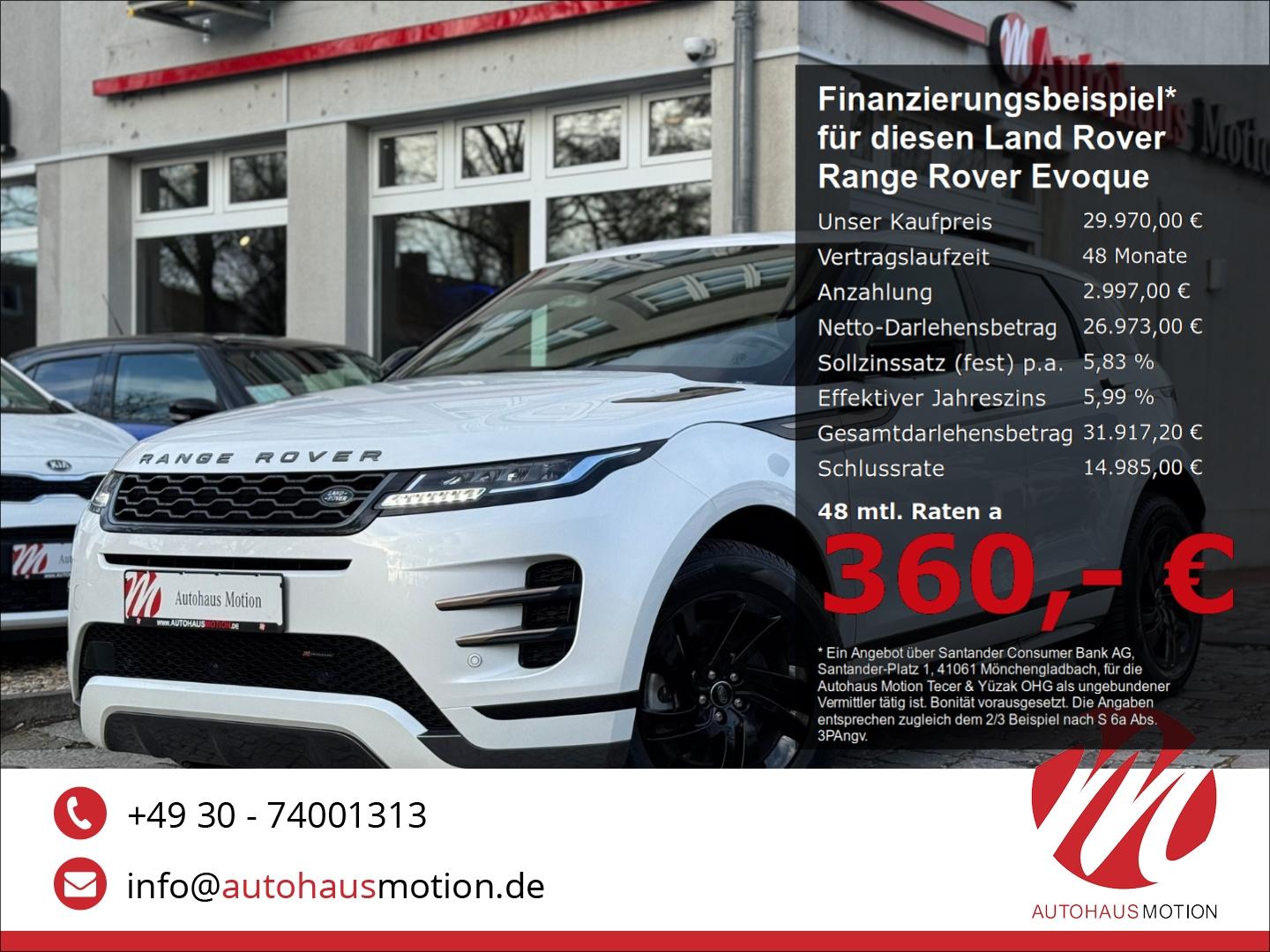 Land Rover Range Rover Evoque R-Dynamic S Hybrid Pano Navi