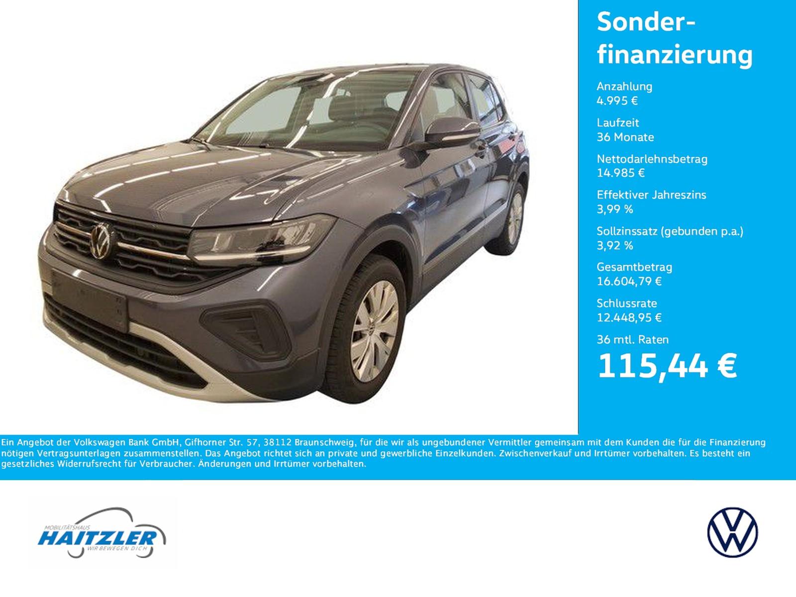 Volkswagen T-Cross 1.0 TSI 5-Gang +LED +FrontAss. +LaneAss.