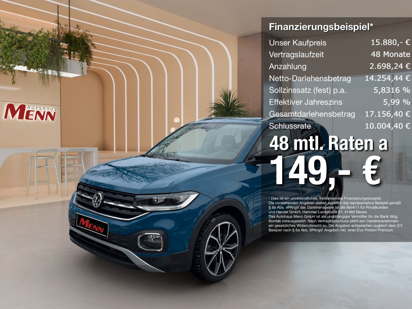 VW T-Cross 1.0 TSI Style Navi Sitzheizung Klima PDC