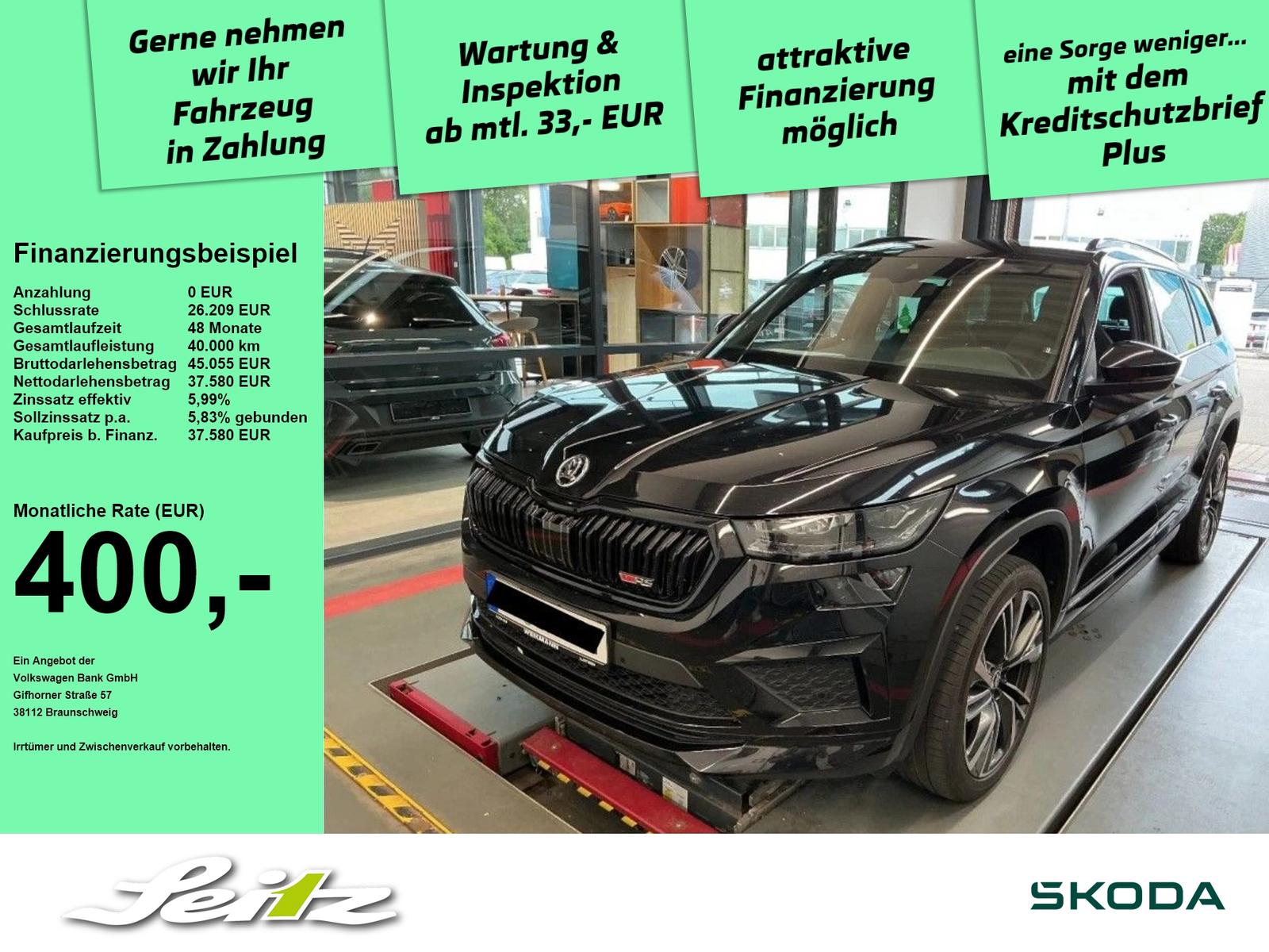 Skoda Kodiaq 2.0 TSI 4x4 RS *MATRIX*KAMERA*NAVI*