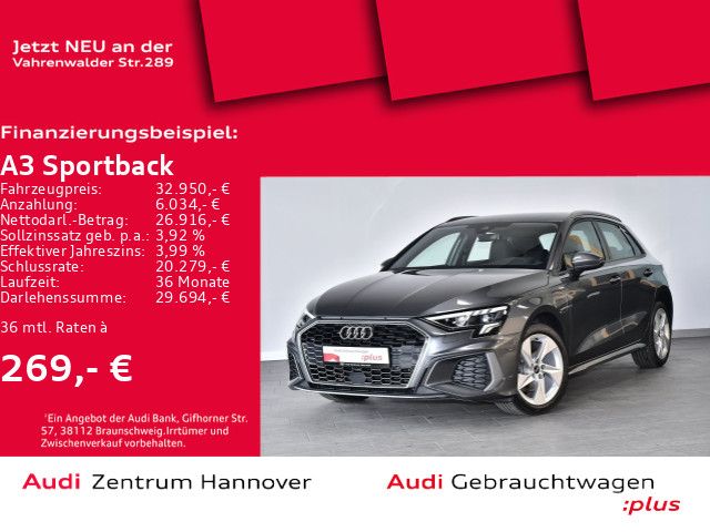 Audi A3 Sportback S line 40 TFSIe ACC virtual LED Nav