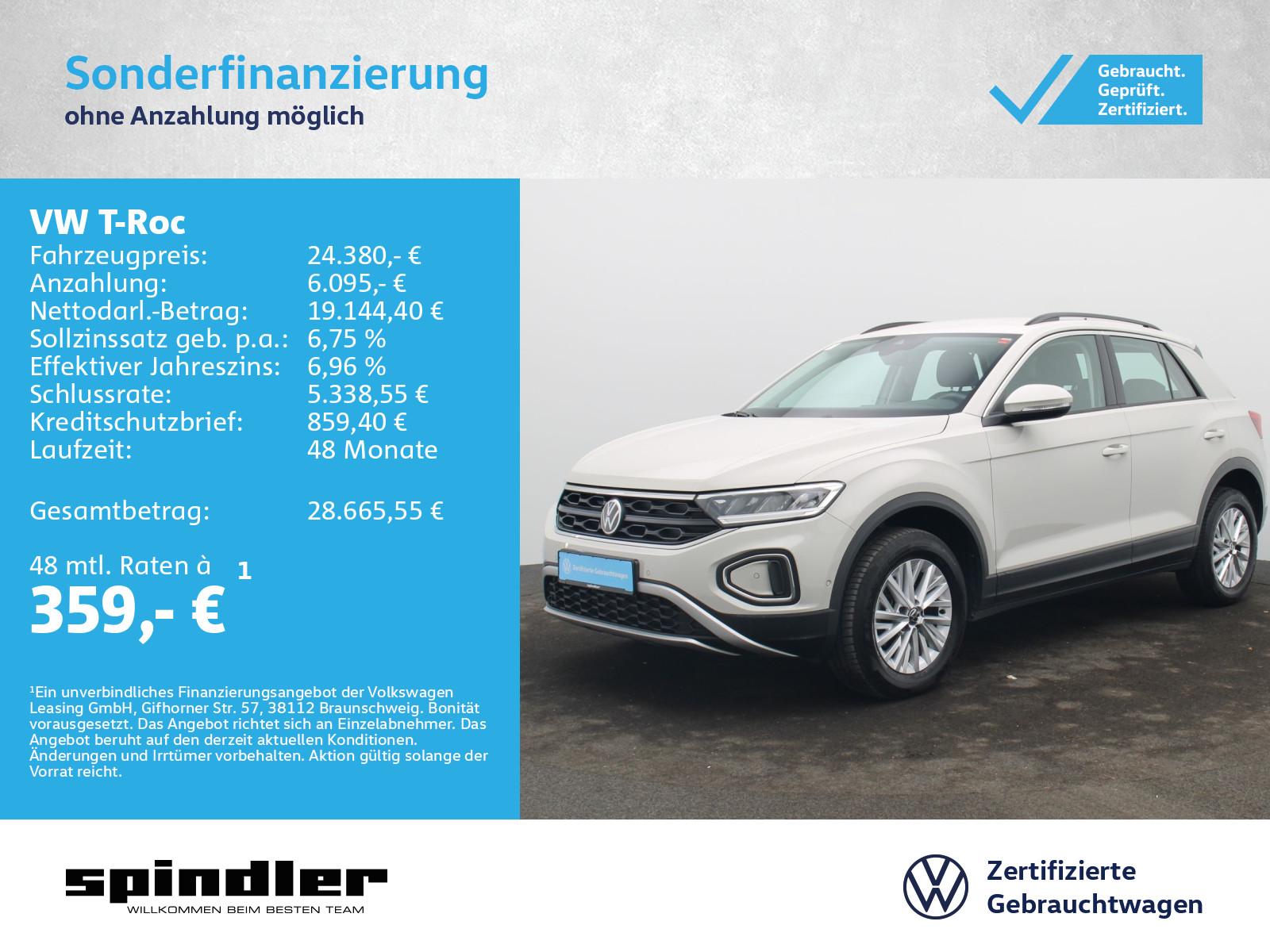 Volkswagen T-Roc Life 1.5 TSI DSG / Navi, CarPlay, LED, ACC