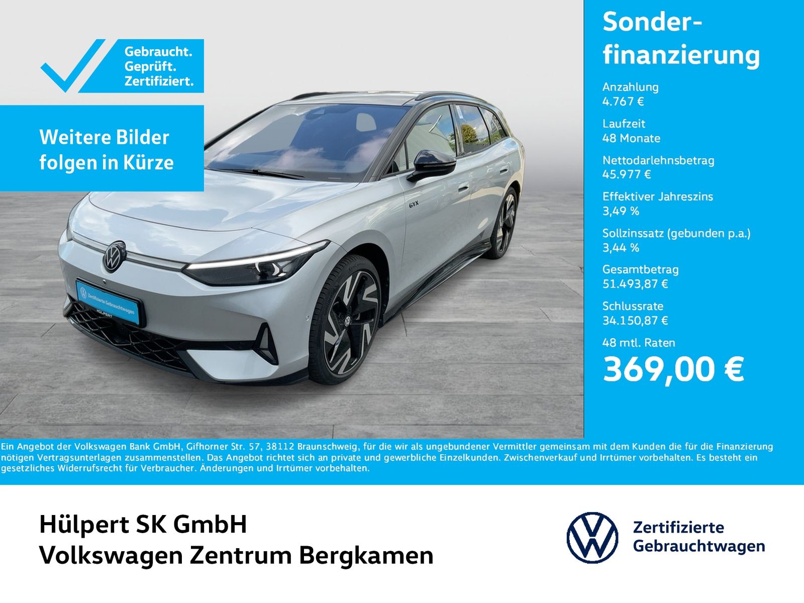 Volkswagen ID.7 Tourer GTX 4X4 WÄRMEPUMPE PANO AHK 360°CAM foto 1
