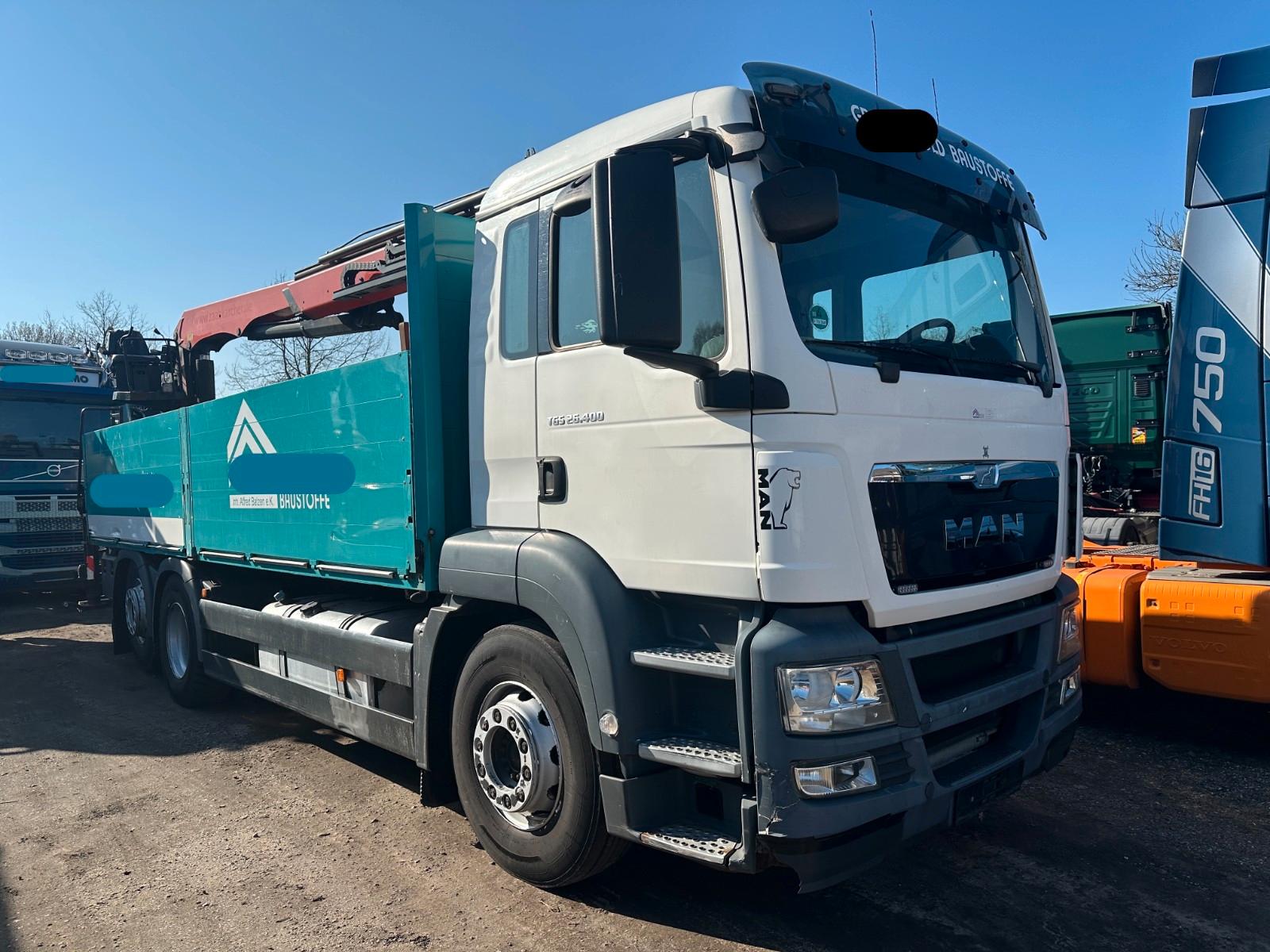 MAN TGS 26.400 Baustoff mit Kran Palfinger PK 21001L