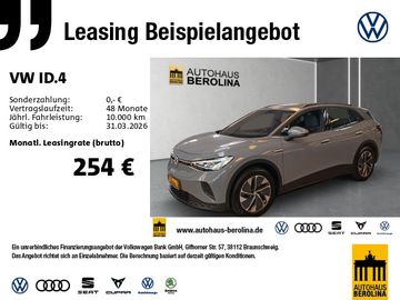 Volkswagen Leasingangebot: Volkswagen ID.4 Pure *ACC*NAV*PDC*LED*SHZ*App-Connect*