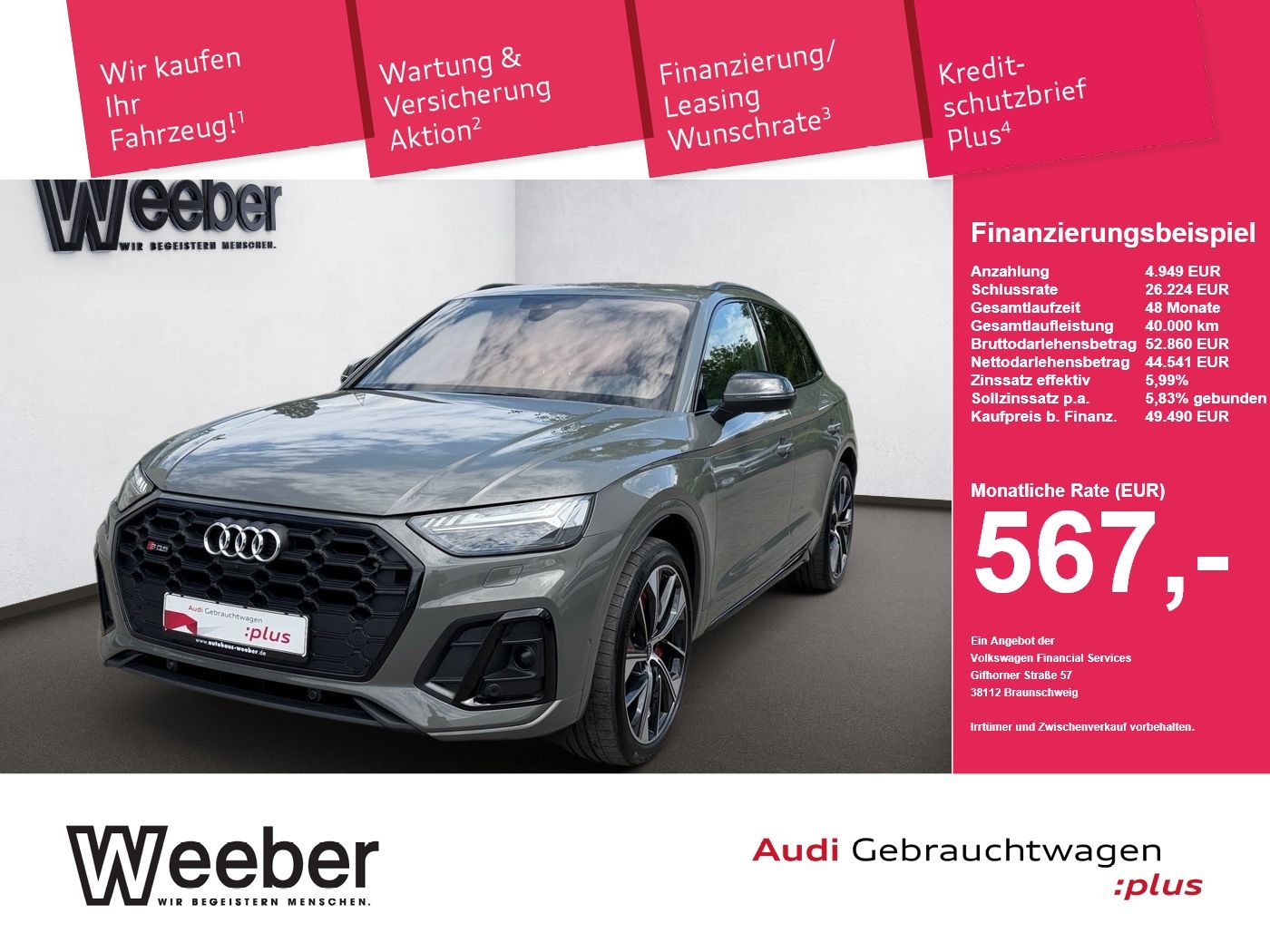 Audi SQ5 *AHK*HUD*BLACKSTYLE*PANO*MATRIX*360° CAM*